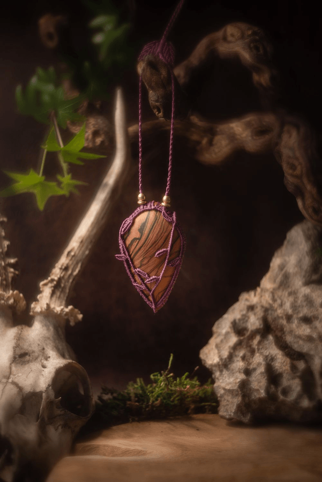 Auriel - Collier avec Bois d'Olivier