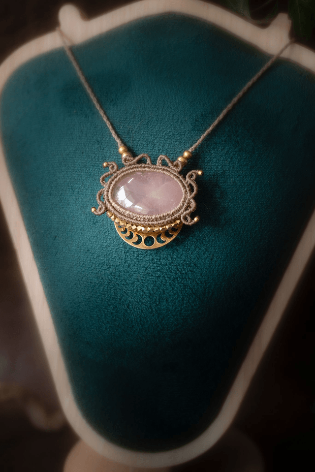 Miriel - Talisman avec quartz rose