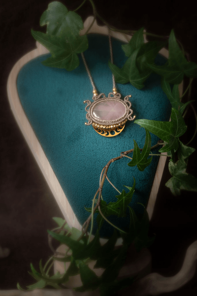 Miriel - Talisman avec quartz rose