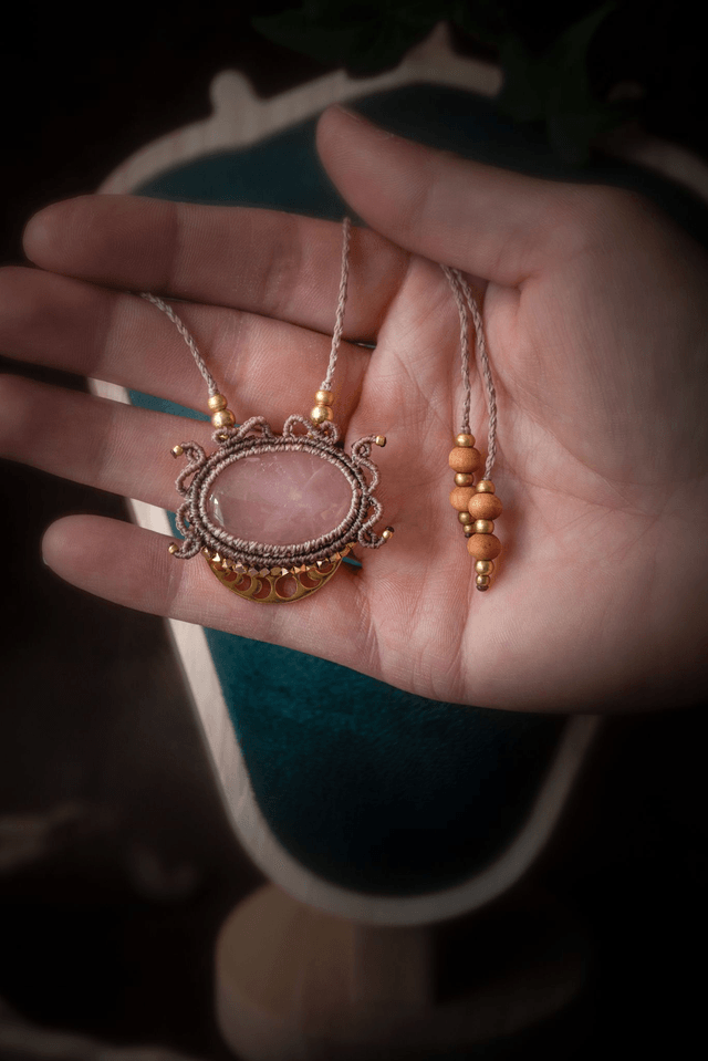 Miriel - Talisman avec quartz rose