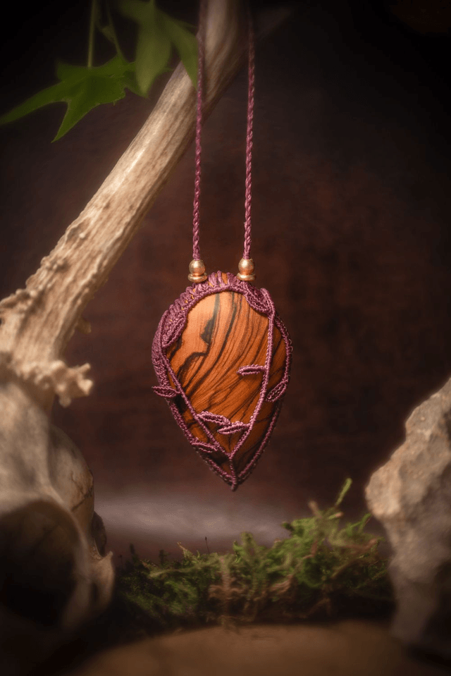 Auriel - Collier avec Bois d'Olivier