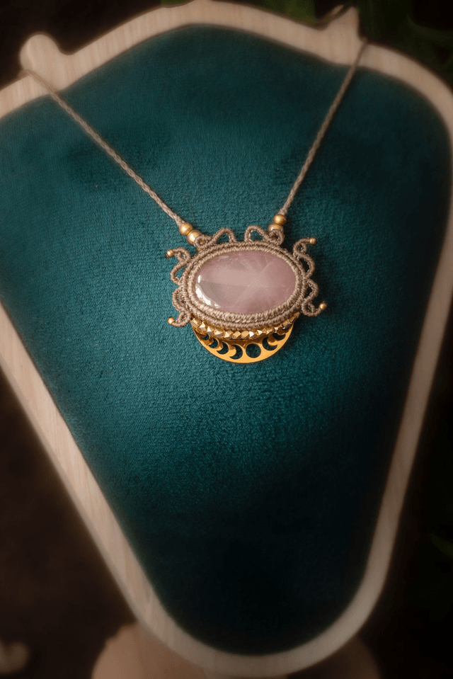 Miriel - Talisman avec quartz rose