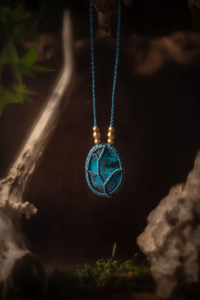 Poséïdon - Collier avec Shattuckite