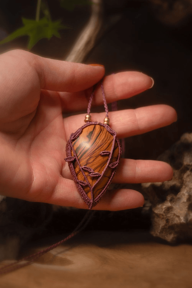 Auriel - Collier avec Bois d'Olivier