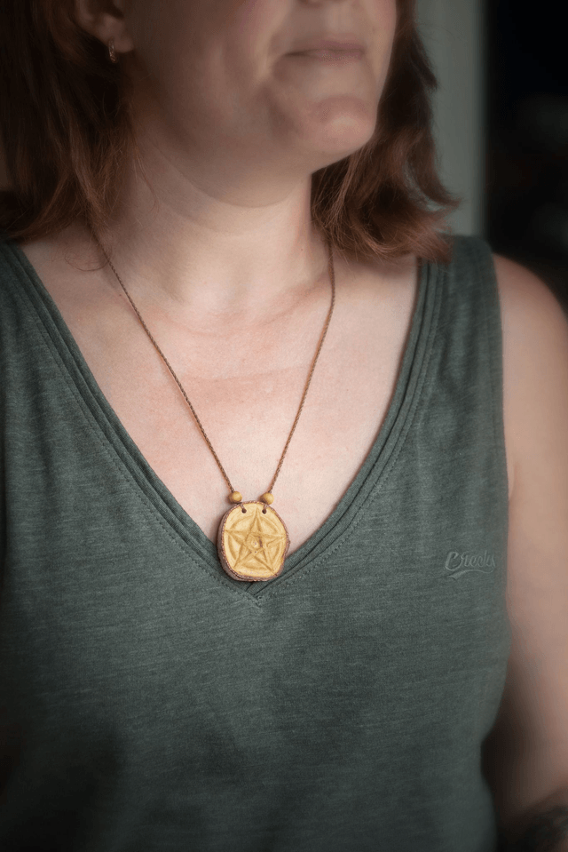 Silvarùn - Talisman pentacle sculpté