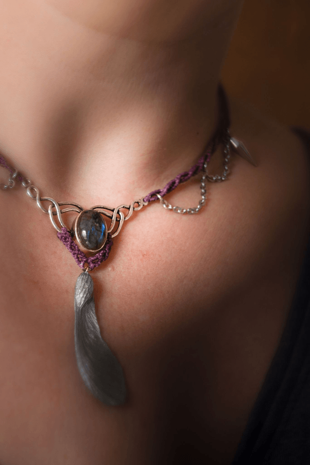Circë - Talisman labradorite et samare 
