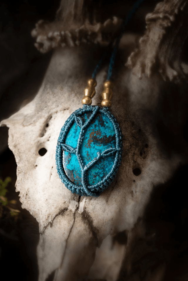Poséïdon - Collier avec Shattuckite