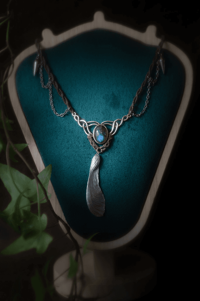 Circë - Talisman labradorite et samare 